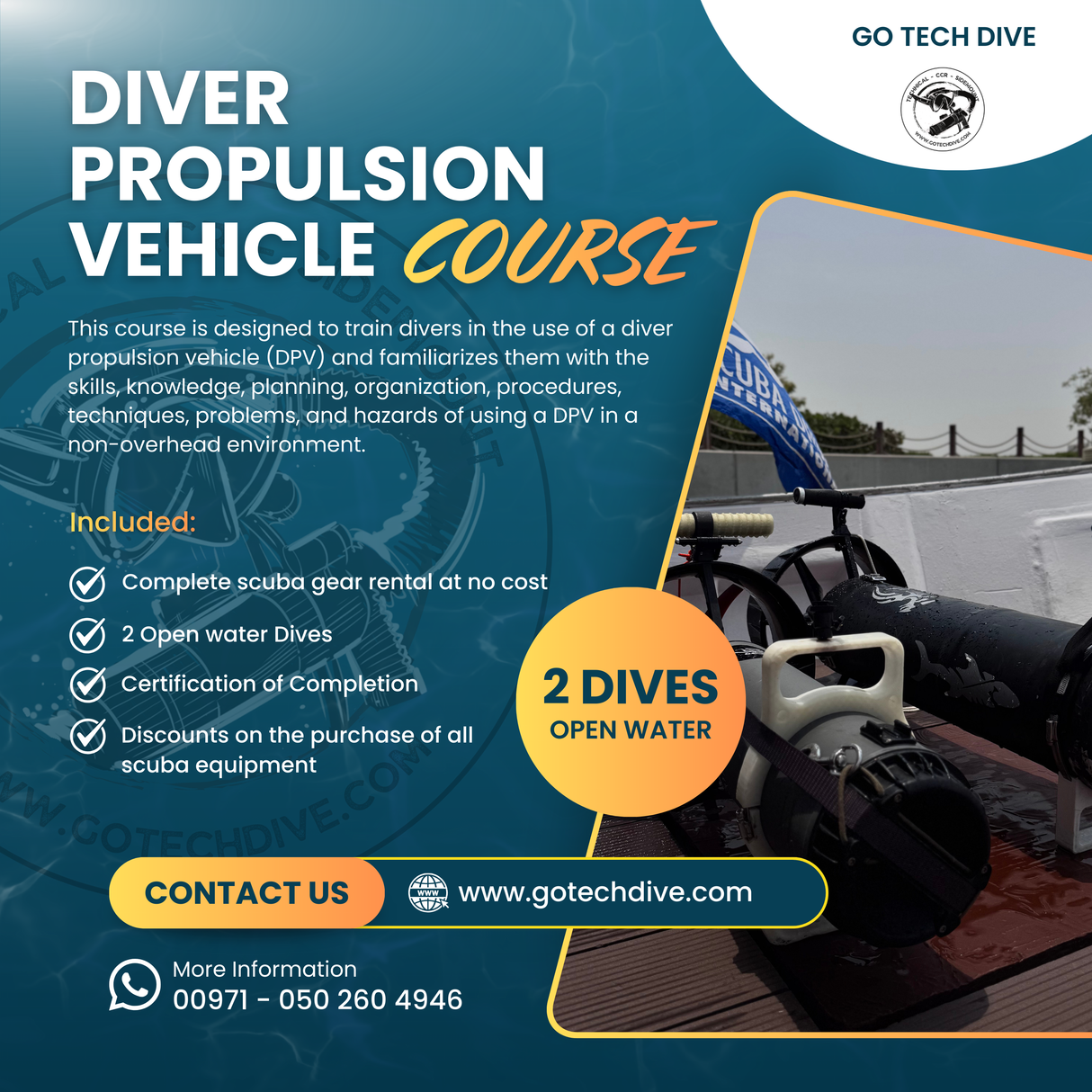 SDI Diver Propulsion Vehicle Course