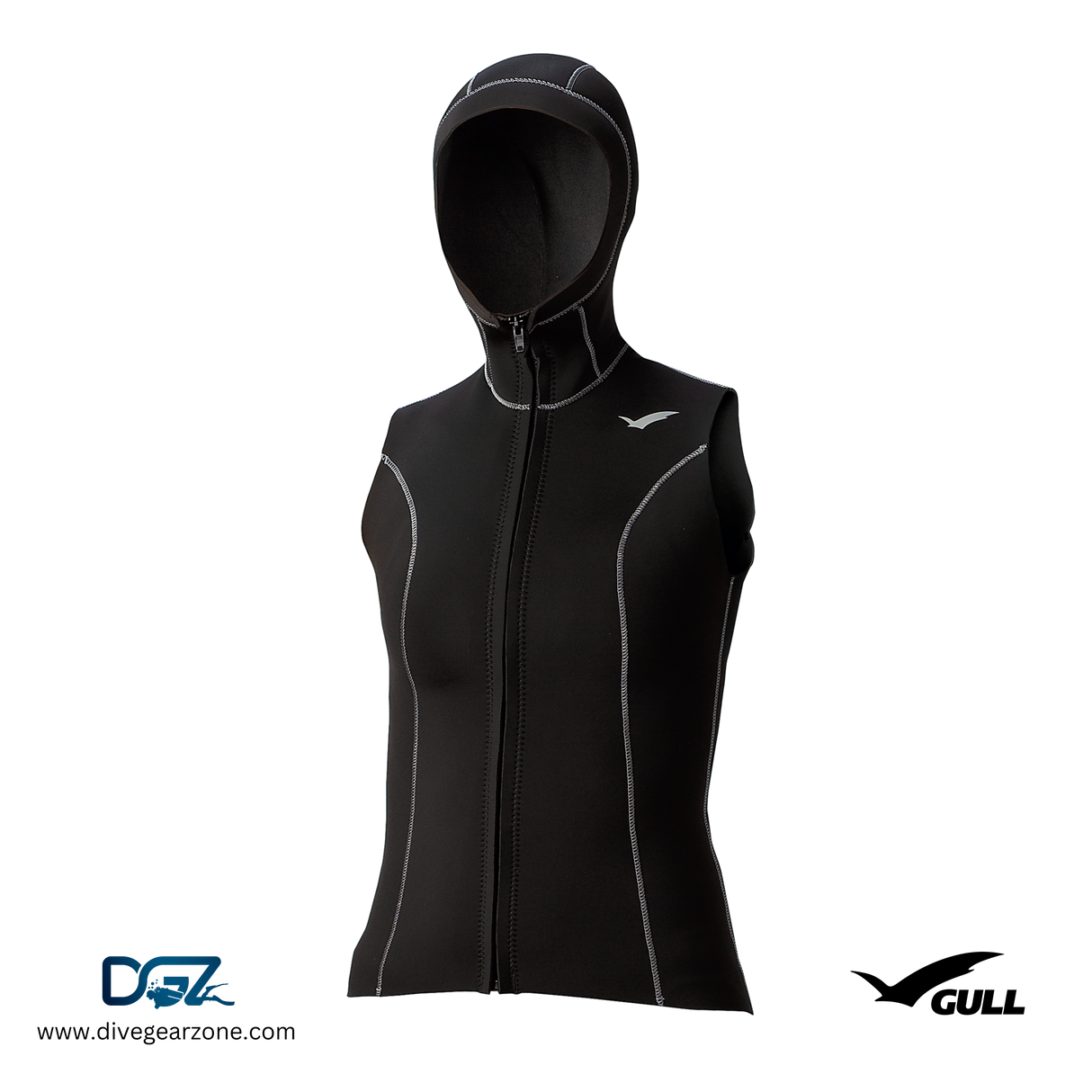 GULL 2X3 FIR HOOD VEST WOMEN'S
