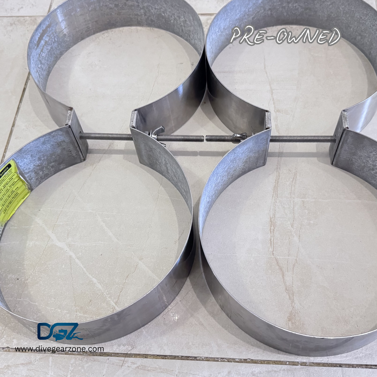 Pre-Owned HIGHLAND Twin Tank Bands Set with Bolts "Set 1"