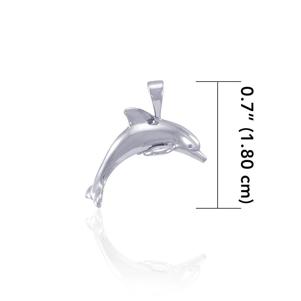Dive Silver Dolphins Pendant