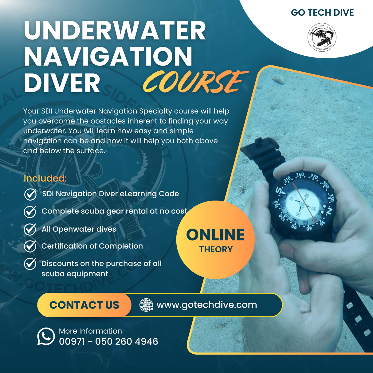 SDI Underwater Navigation Diver Course
