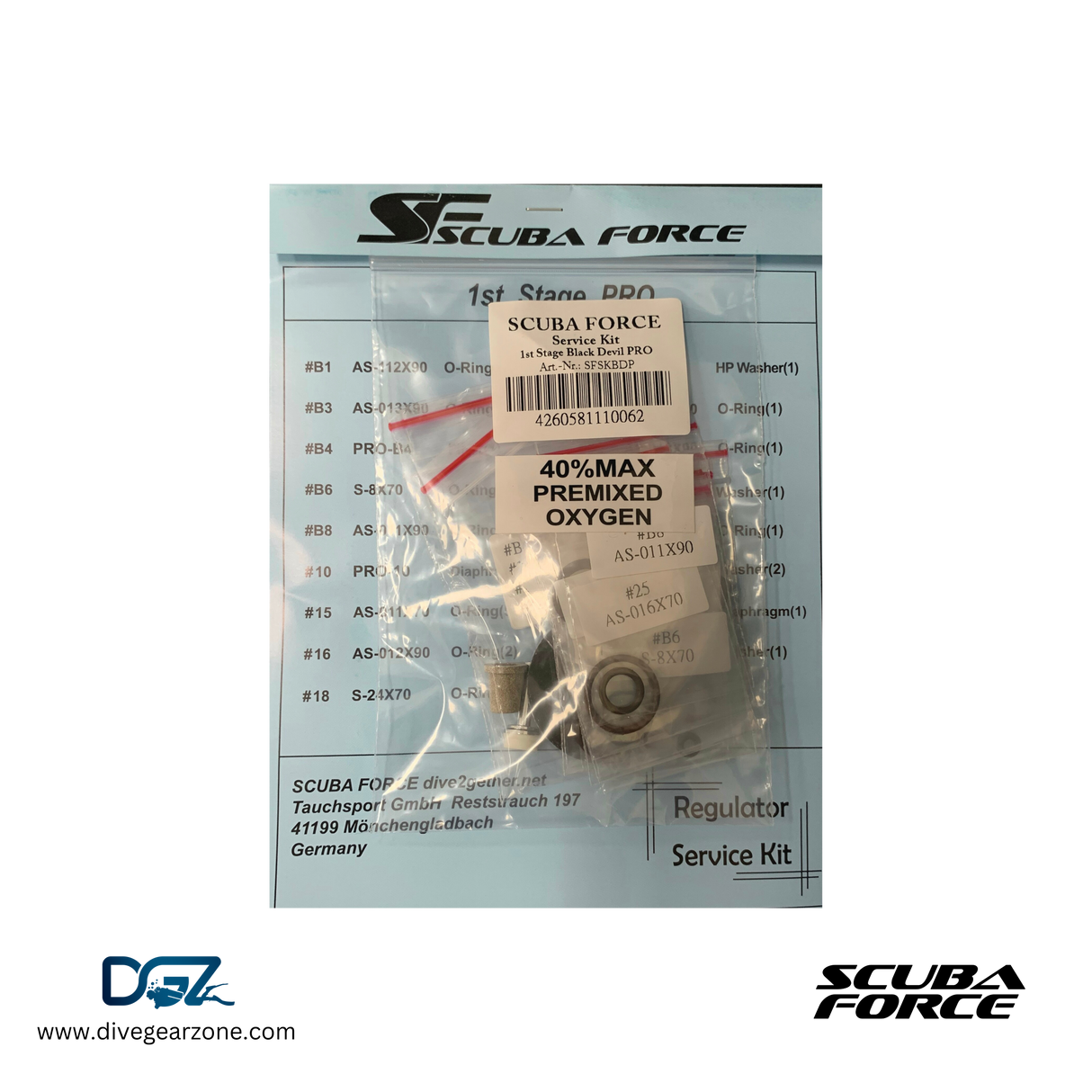 Scuba Force PRO 1st Regulator Service Kit