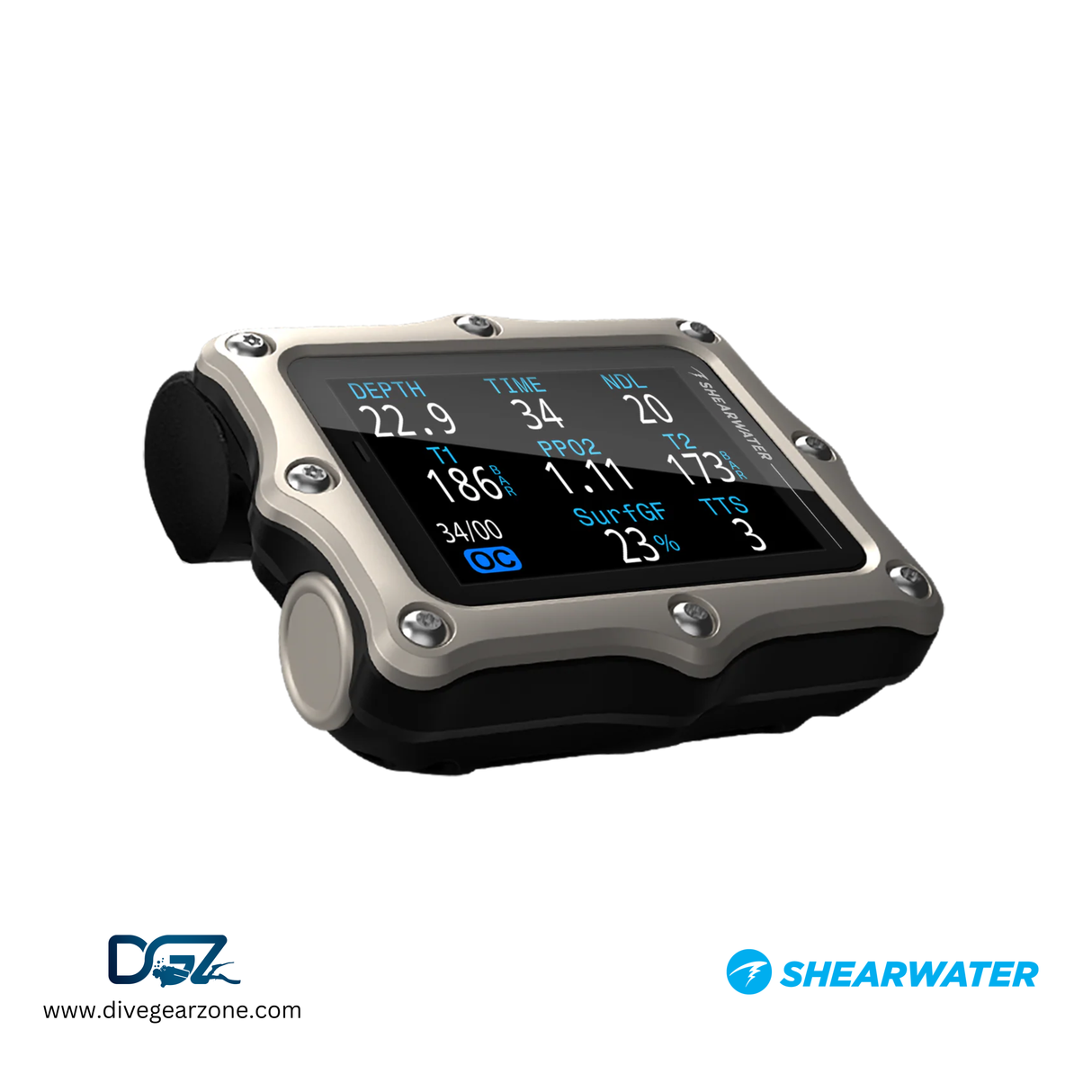 Shearwater Dive Computer PERDIX 3 - Silver