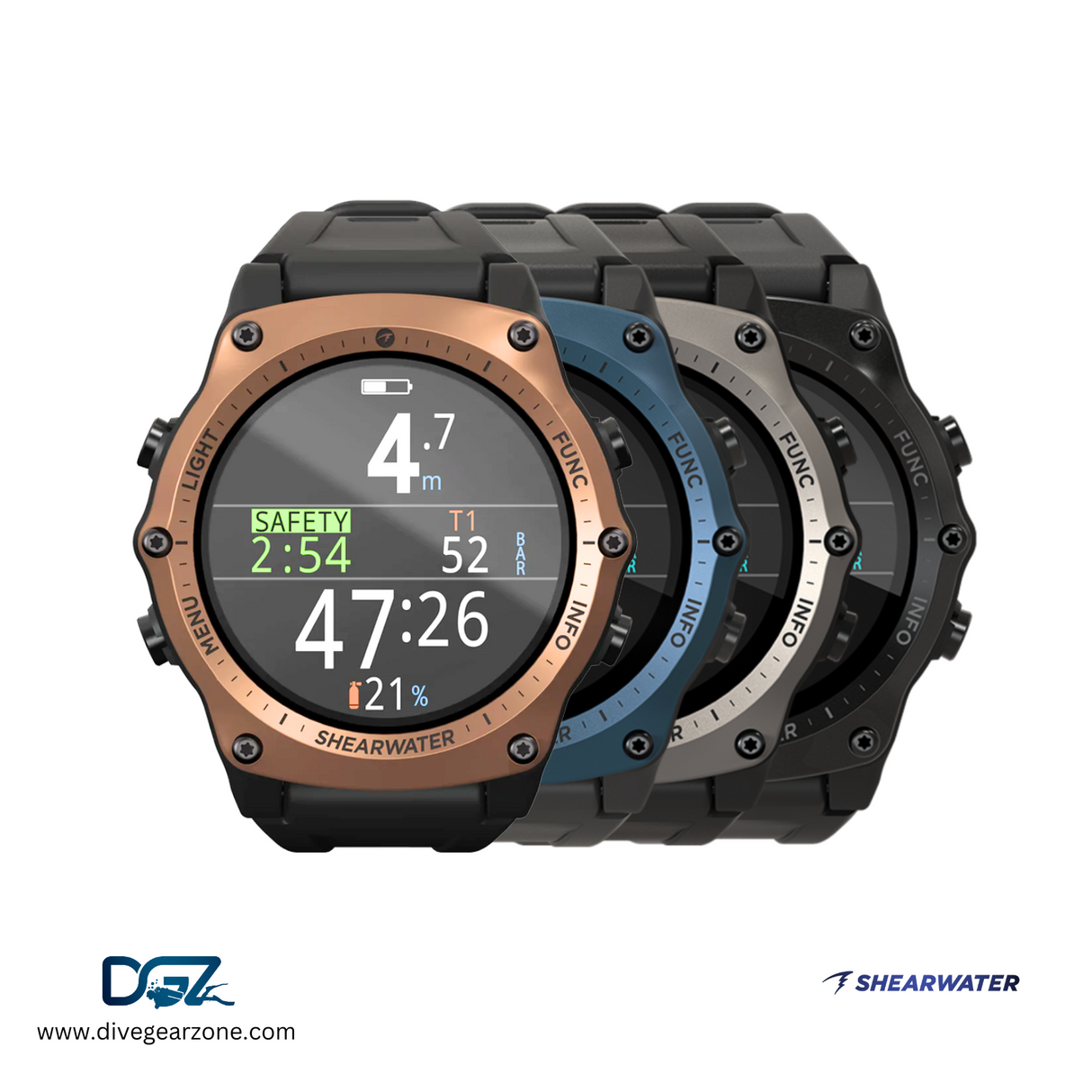 Shearwater Dive Computer TERIC  - Journey's Edition Bronze