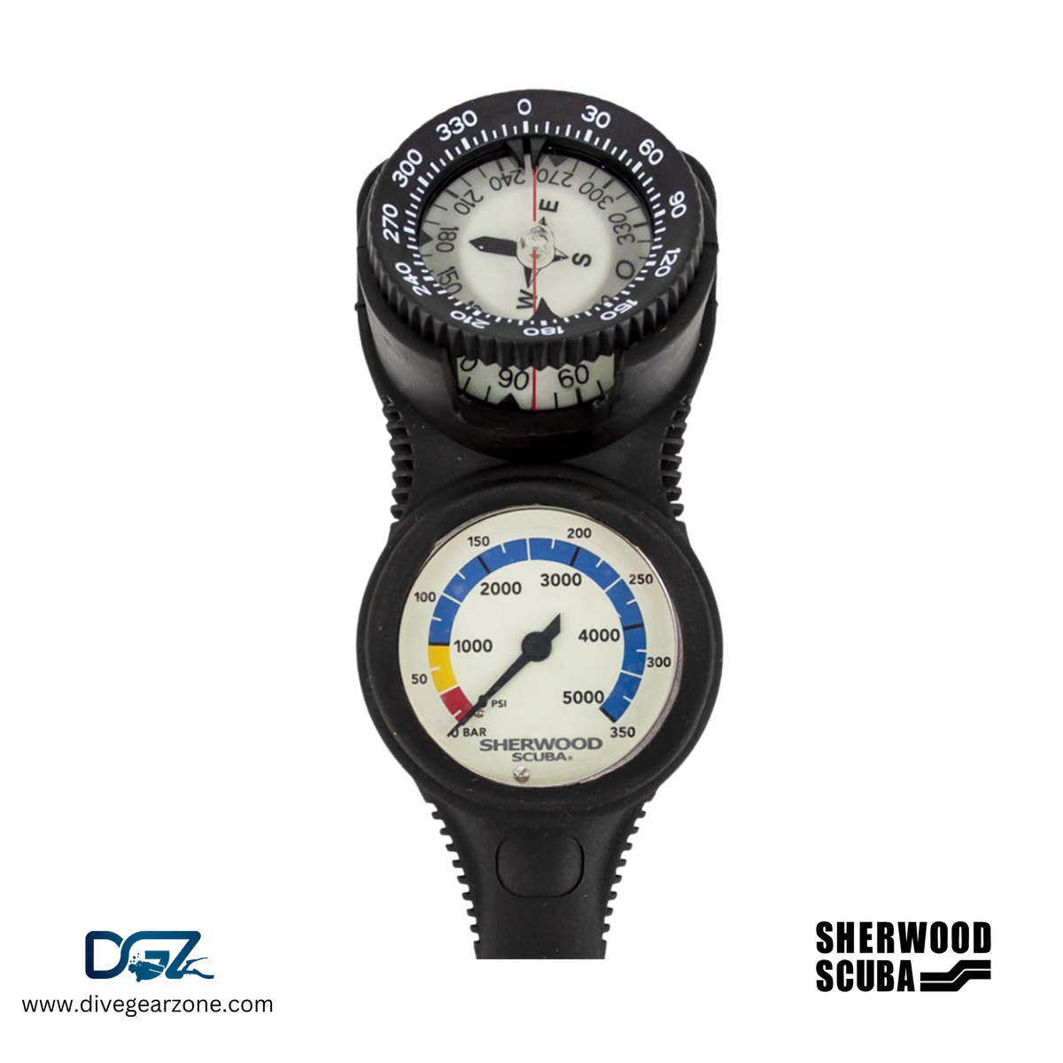 Sherwood Scuba Pressure Gauge and Compass