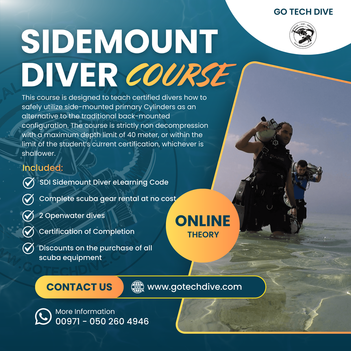 SDI Sidemount Diver Course