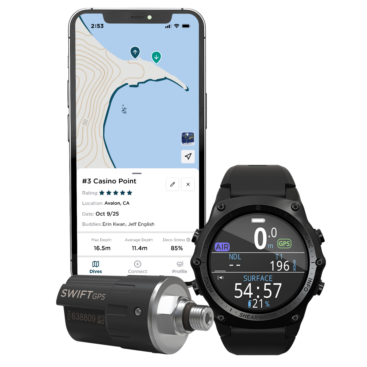 Shearwater Dive Computer TERIC - Black
