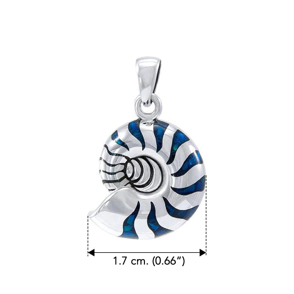 Dive Silver Nautilus Pendant