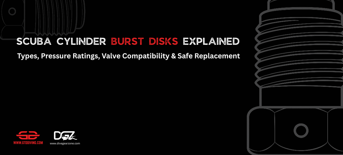 Scuba Cylinder Burst Disks Explained: Types, Pressure Ratings, Valve Compatibility & Safe Replacement