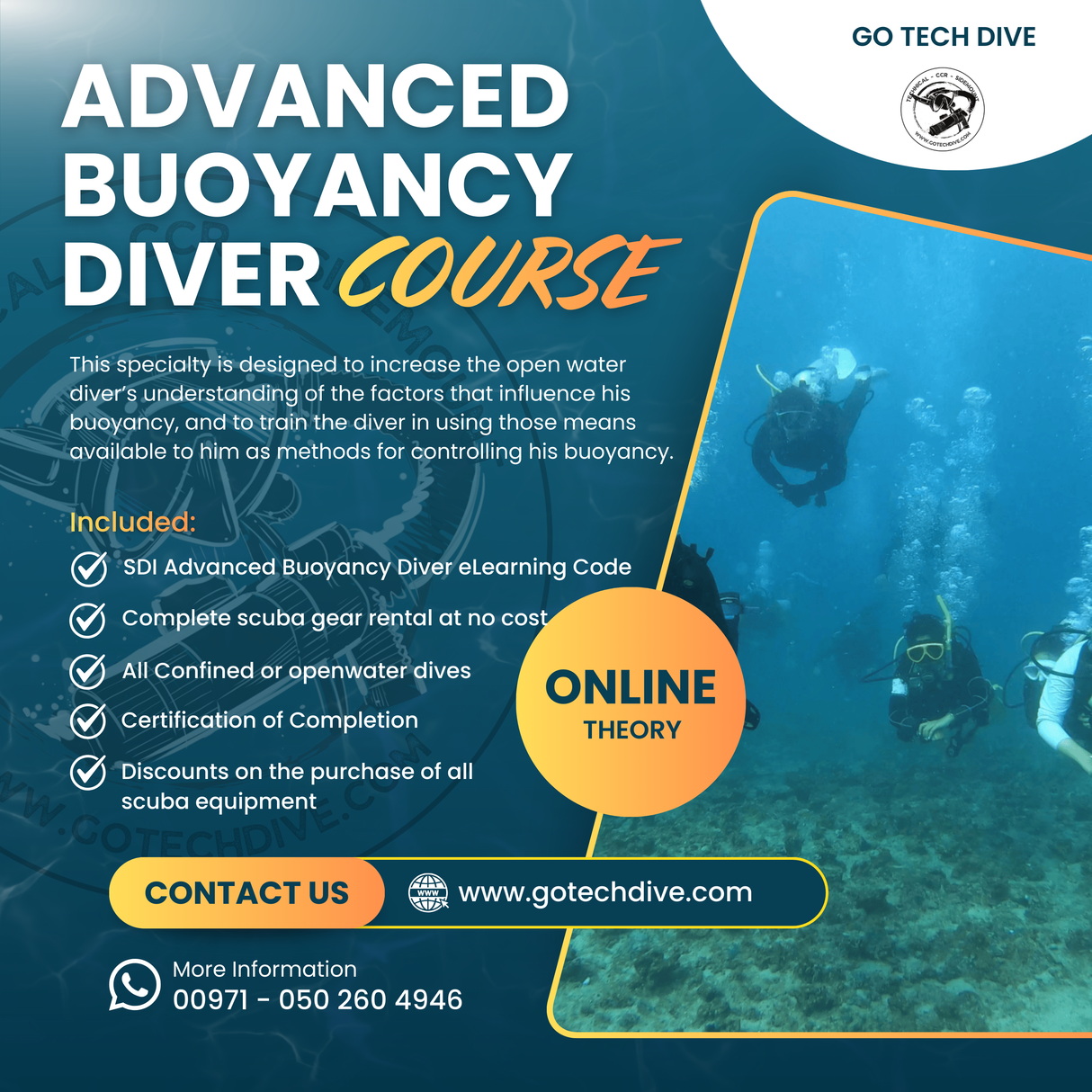 SDI Advanced Buoyancy Diver Course