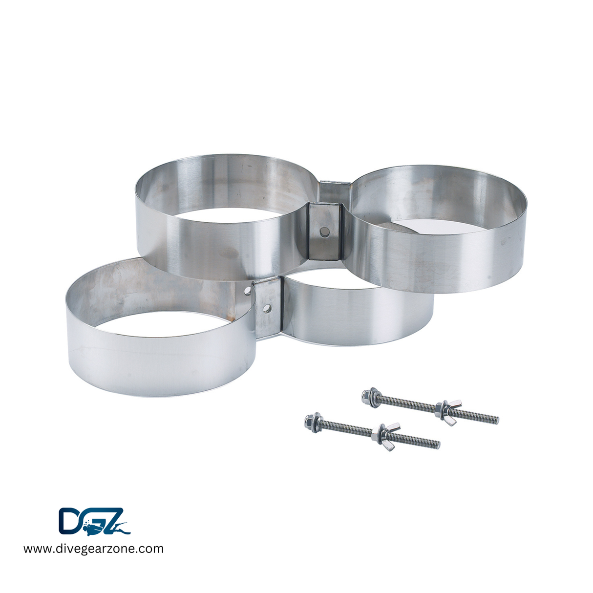 Twin Tank Bands Set with Bolts