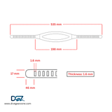 Mask Strap Type B - CLR/BLK Silicone