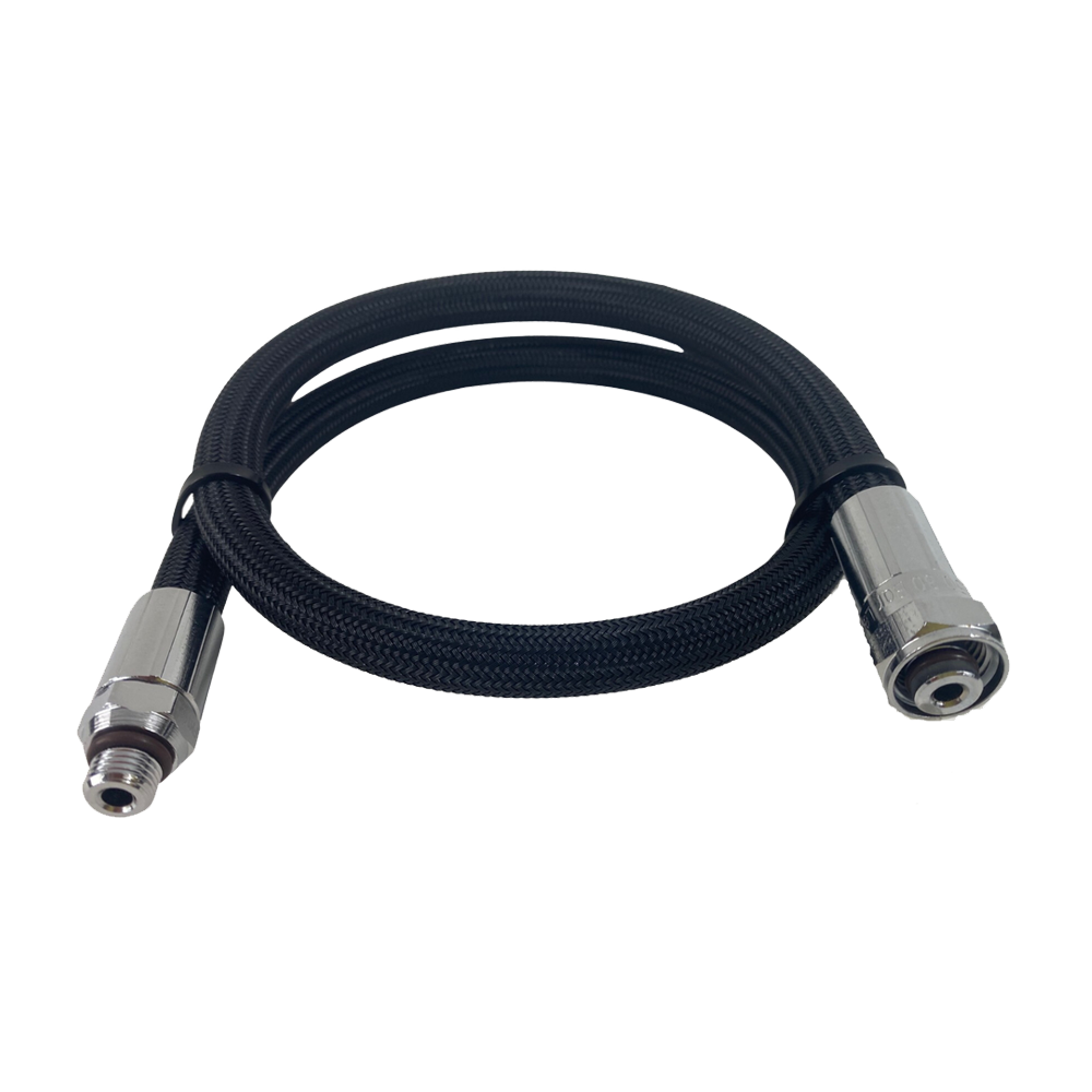 Scuba Force LP Hose 10-50 cm - Flex Black