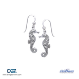 Dive Silver Celtic Seahorse Hook Earring