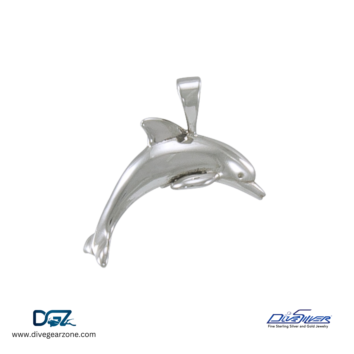 Dive Silver Dolphins Pendant