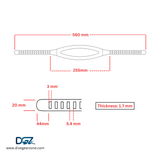 Mask Strap Type A - Clear Silicon