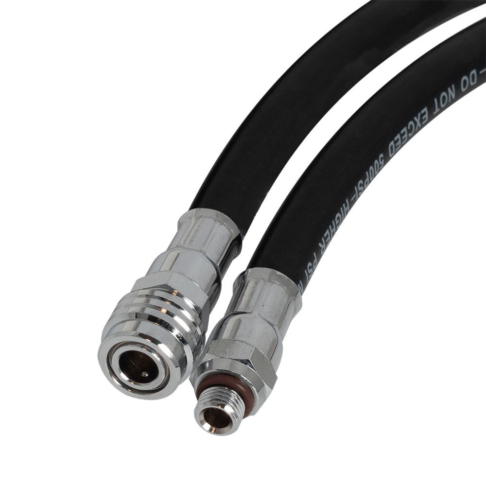 Scuba Force Inflator Hose - Rubber Black