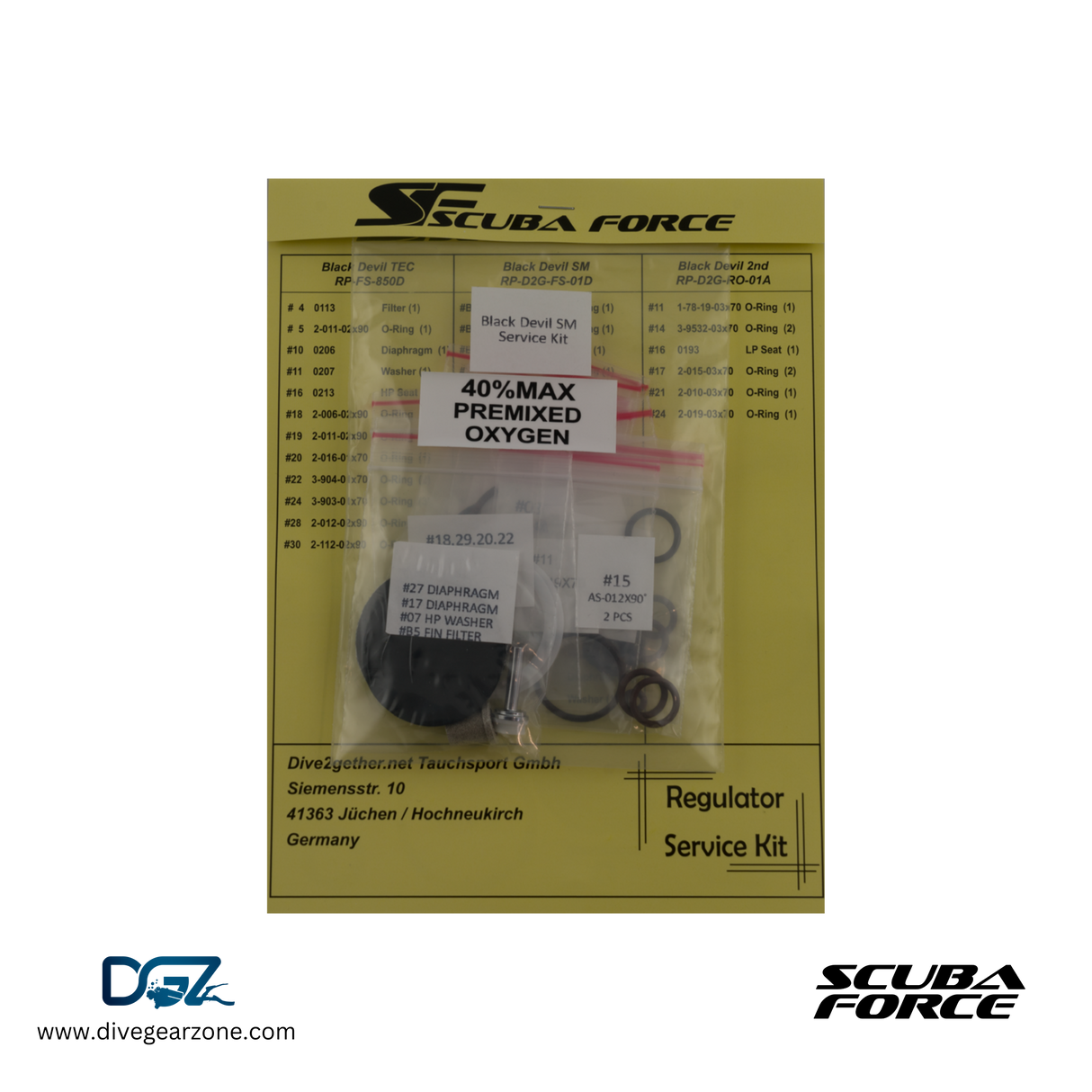 Scuba Force SM 1st Regulator Service Kit