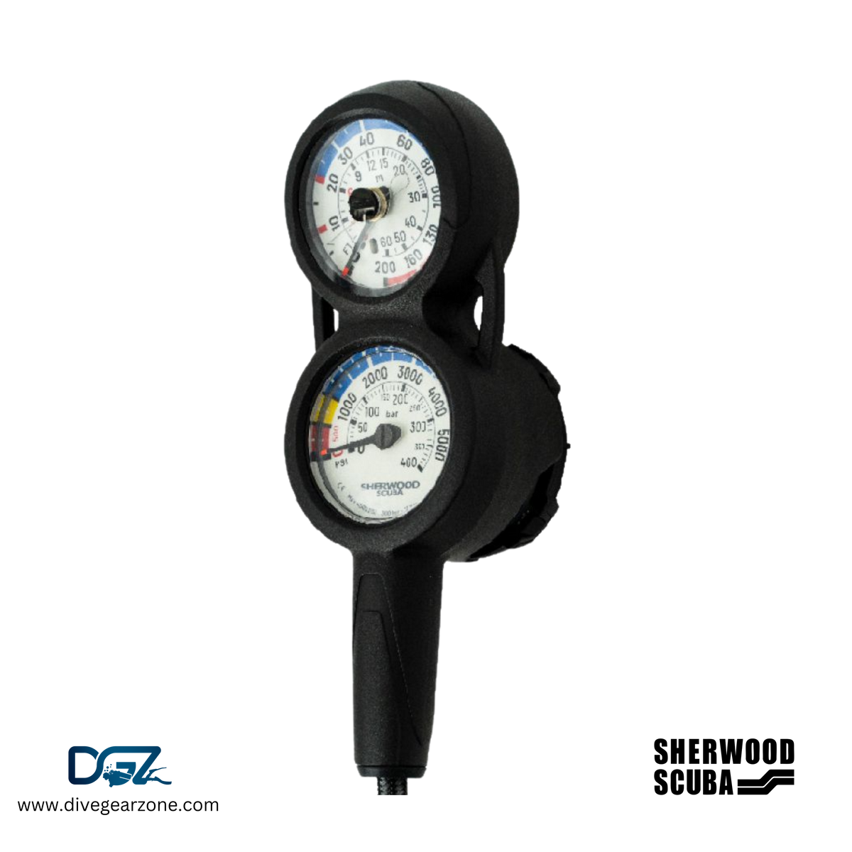 Sherwood Scuba Analog Console - Compass, Pressure & Depth Gauge