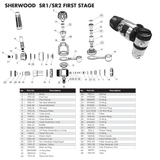 Sherwood SR1 / SR2 Fist Stage Parts