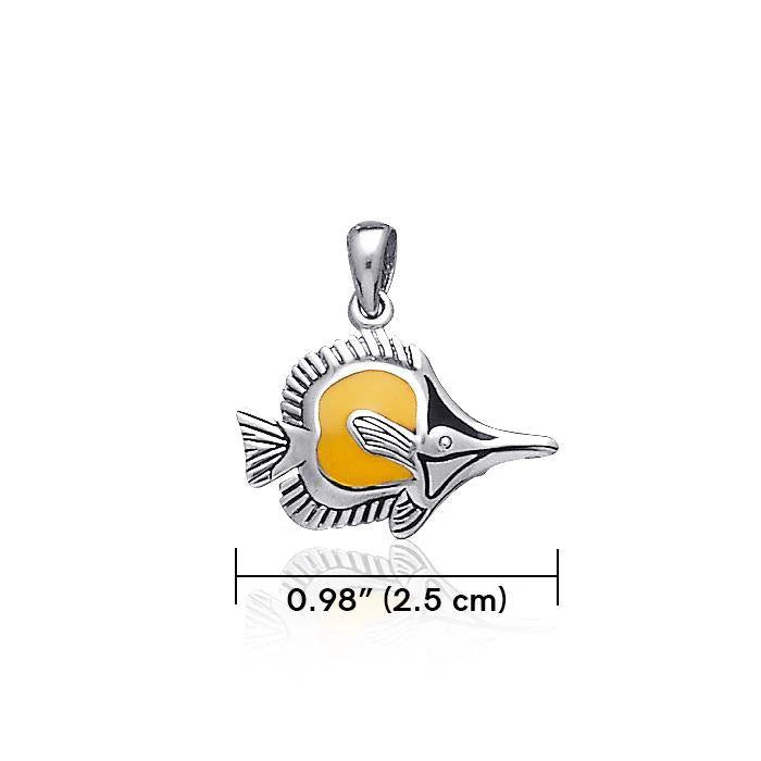 Dive Silver Tropical Fish Pendant