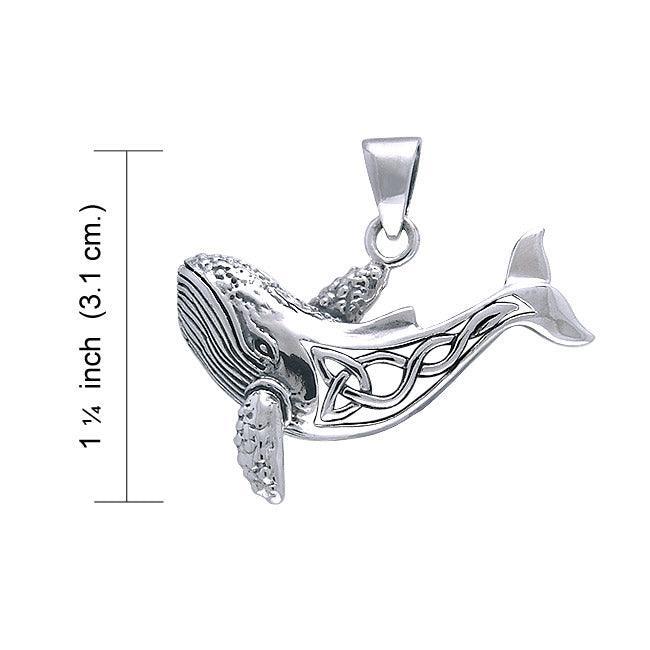 Dive Silver Celtic Whale Pendant
