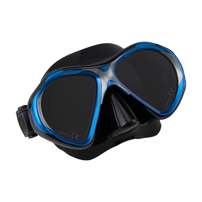 Scuba Force Vision II Mask - Black Silicone